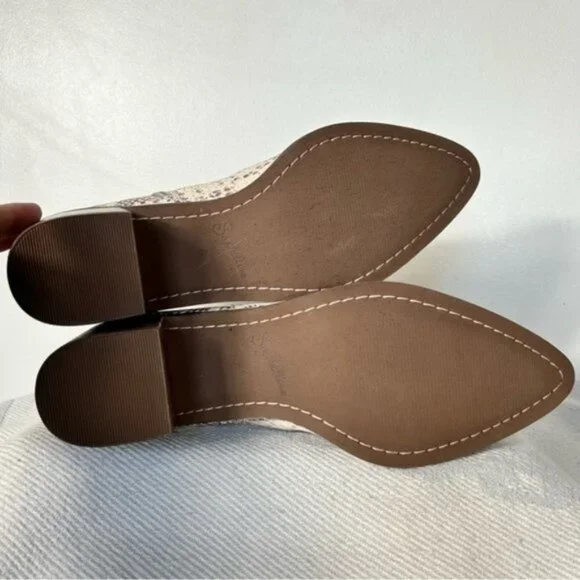 Seychelles NEW Occasion Nueutral Snake Print Ankle Boot- Size 8 - Picture 8 of 14